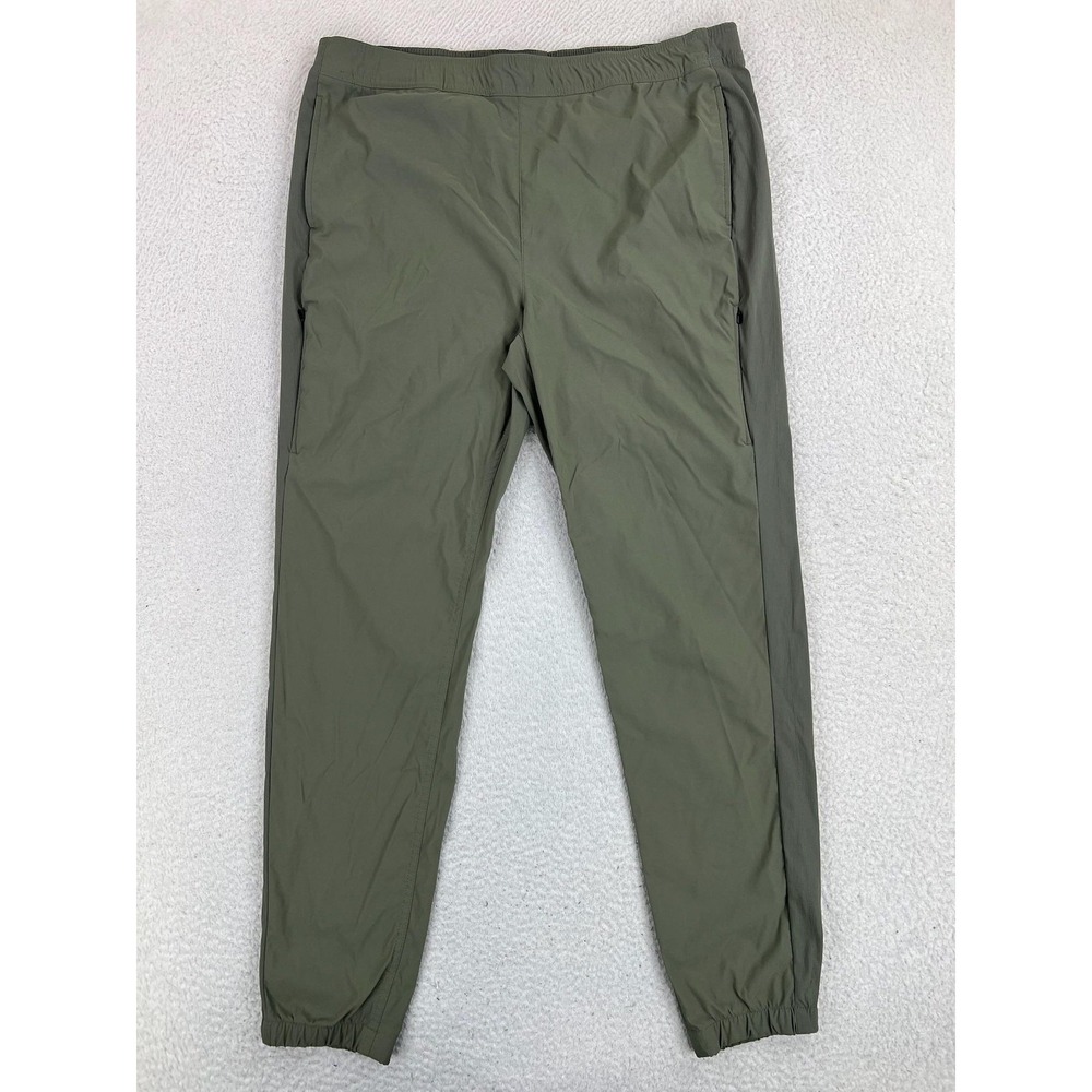 Eddie Bauer First Ascent Pants Womens 12T Tall Green Nylon Stretch Jogger
